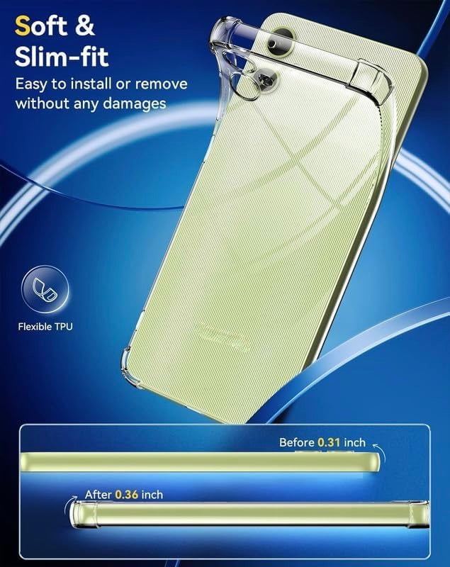 Transparent Crystal Clear Back Cover for Samsung Galaxy M05