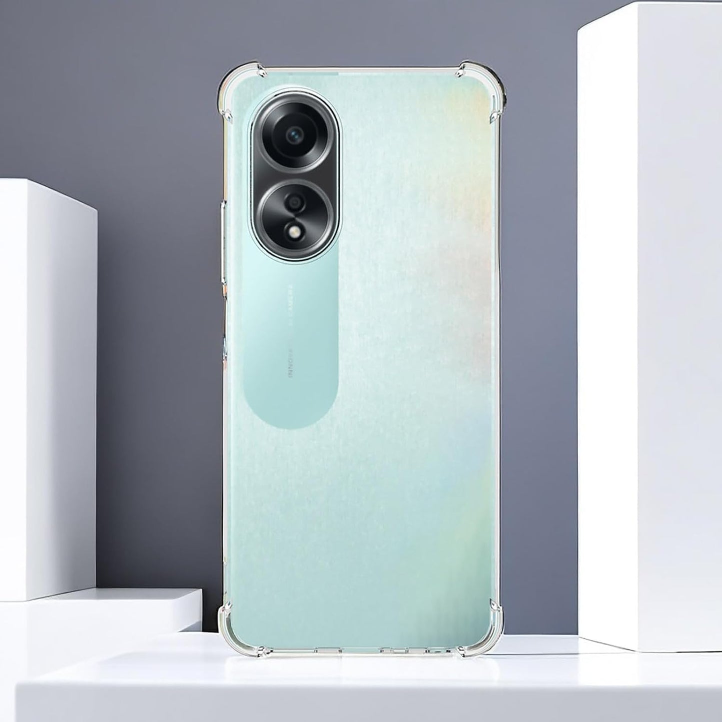 Transparent Crystal Clear Back Cover for Oppo A58 4G