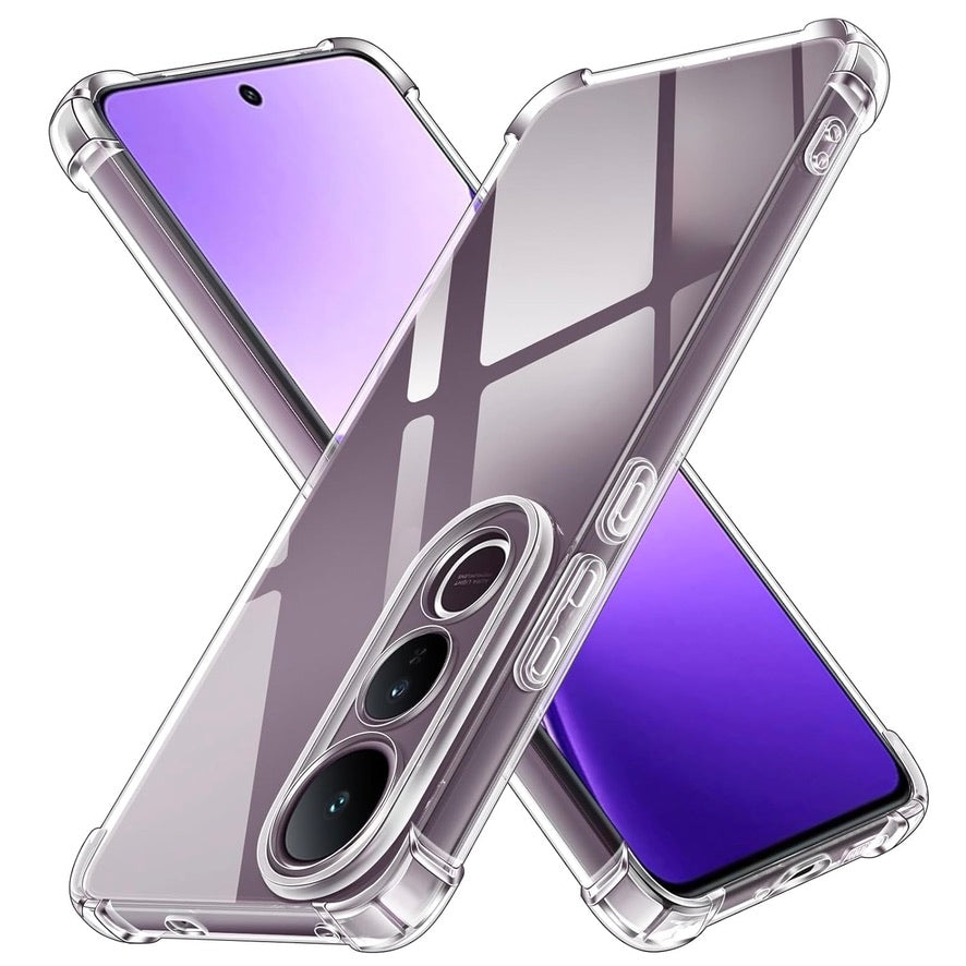 Transparent Crystal Clear Back Cover for Vivo Y400 Pro