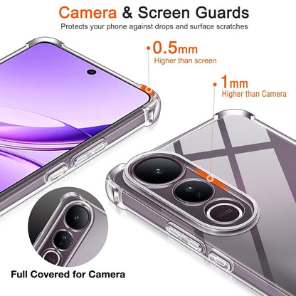 Transparent Crystal Clear Back Cover for Vivo Y400 Pro