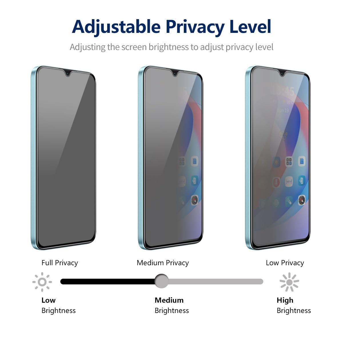 Privacy Tempered Glass for Redmi Note 7 Pro