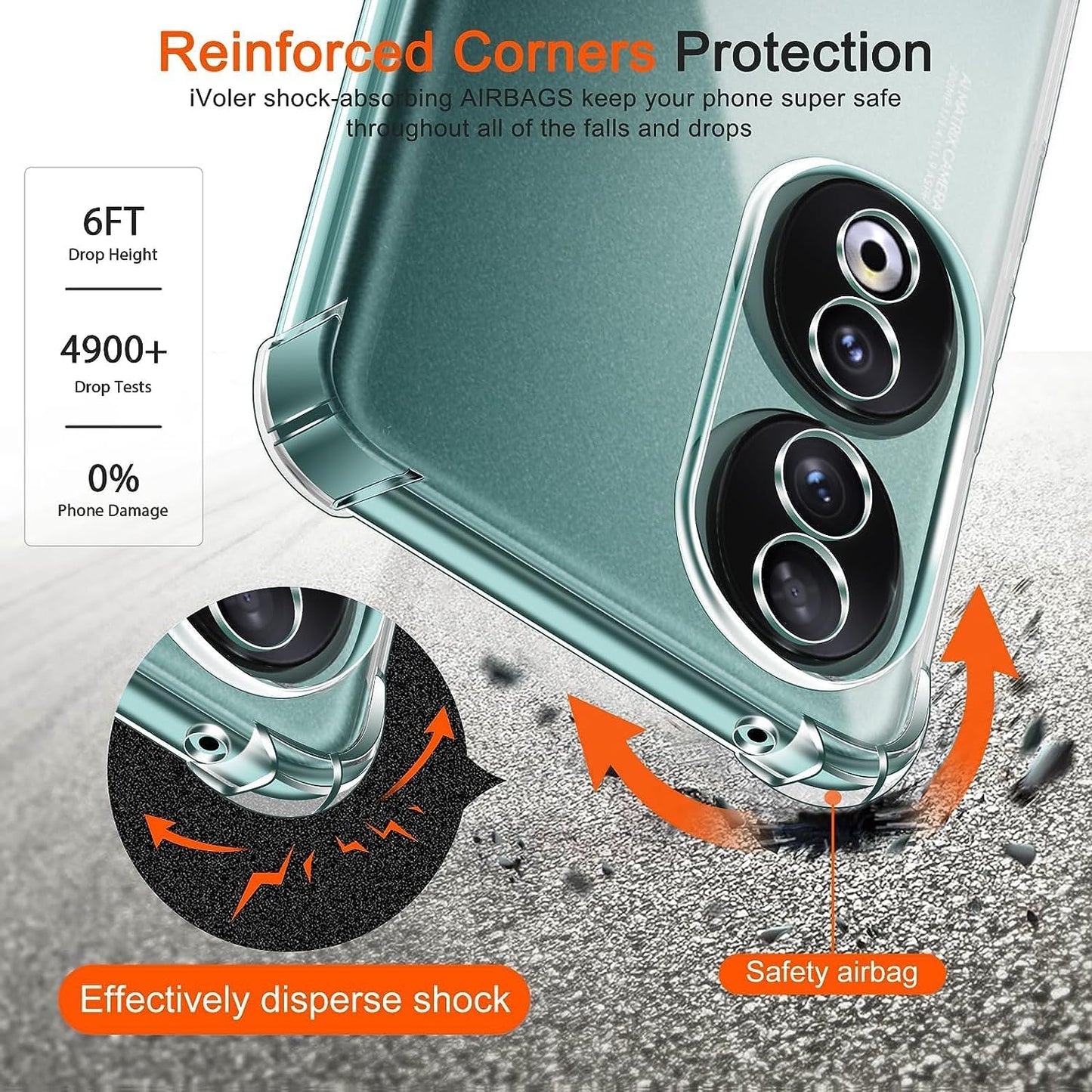 Transparent Crystal Clear Back Cover for Honor 90 5G