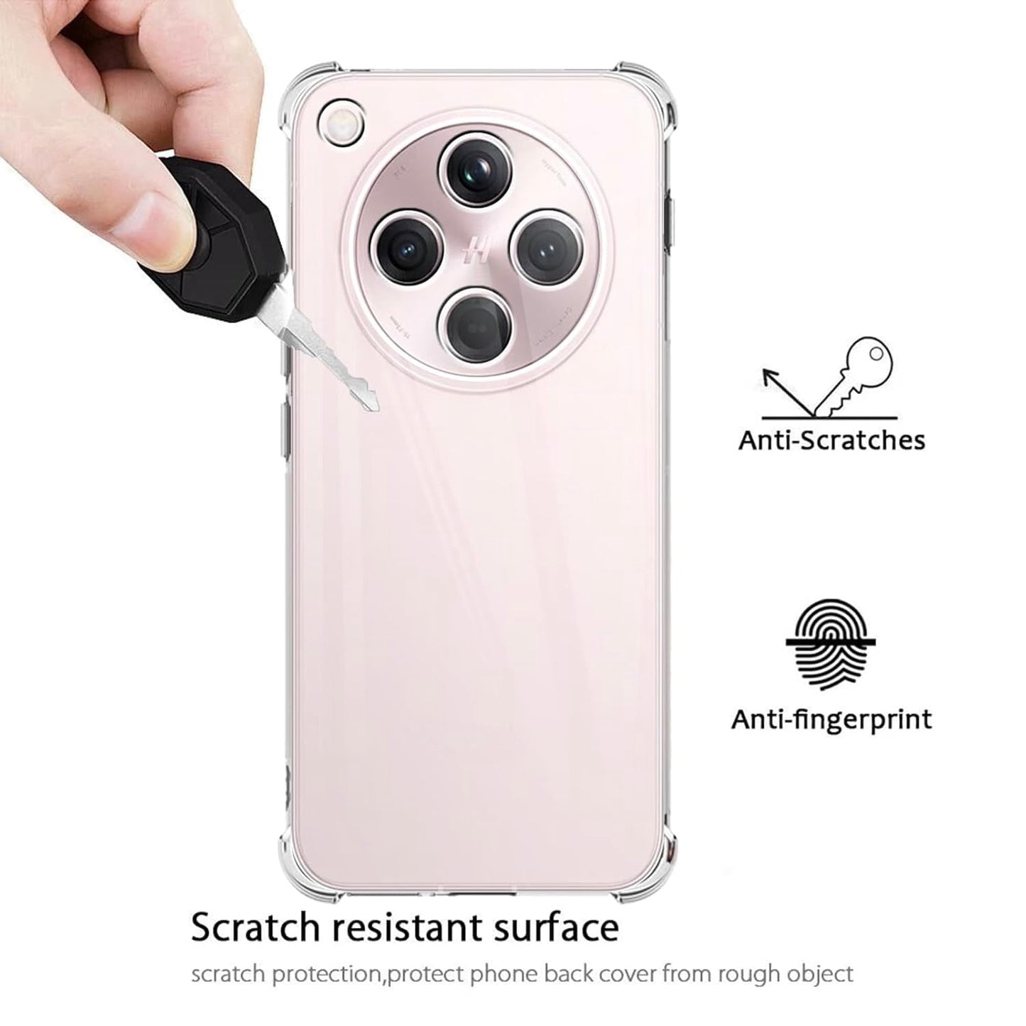 Transparent Crystal Clear Back Cover for IQOO Z10 5G