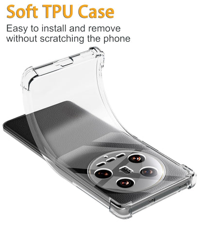 Transparent Crystal Clear Back Cover for Mi 14 Ultra