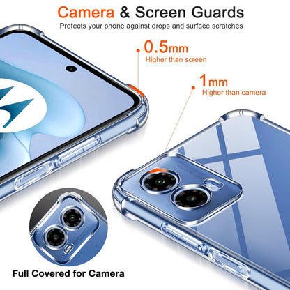 Transparent Crystal Clear Back Cover for Moto G34