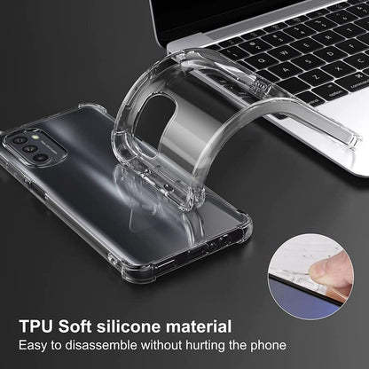 Transparent Crystal Clear Back Cover for Moto G52