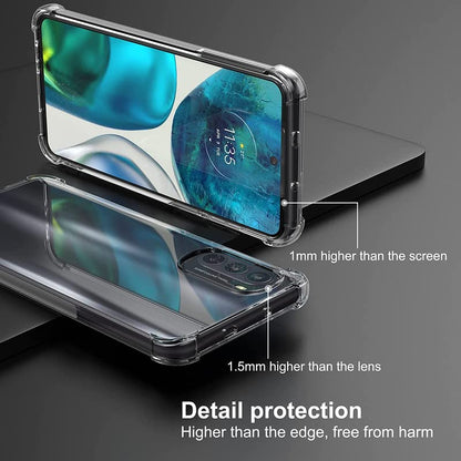 Transparent Crystal Clear Back Cover for Moto G82
