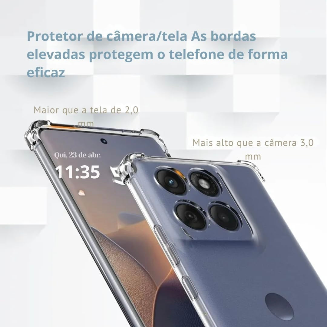 Transparent Crystal Clear Back Cover for Moto G86 5G