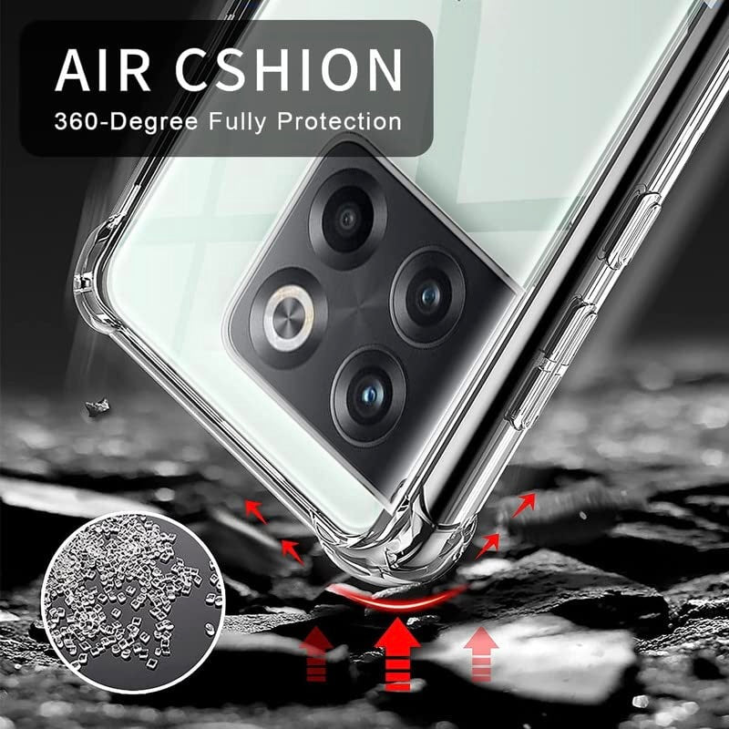 Transparent Crystal Clear Back Cover for OnePlus 10T
