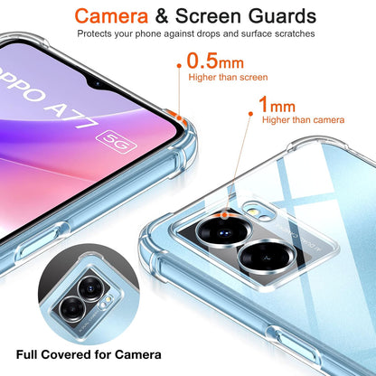Transparent Crystal Clear Back Cover for Oppo A57 5G