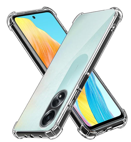 Transparent Crystal Clear Back Cover for Oppo A58 4G