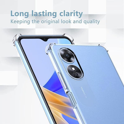 Transparent Crystal Clear Back Cover for Oppo A78 5G
