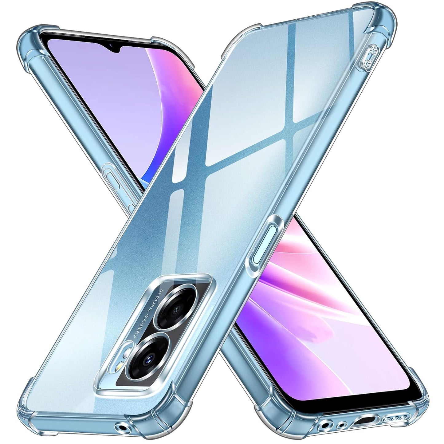 Transparent Crystal Clear Back Cover for Oppo K10 5G