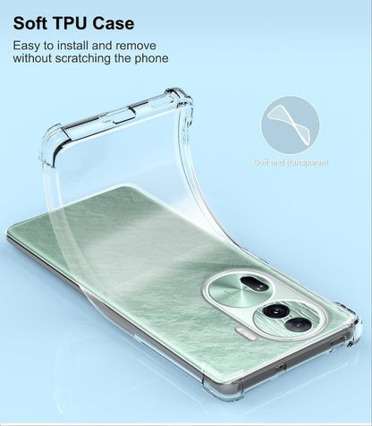 Transparent Crystal Clear Back Cover for Oppo Reno 11 5G