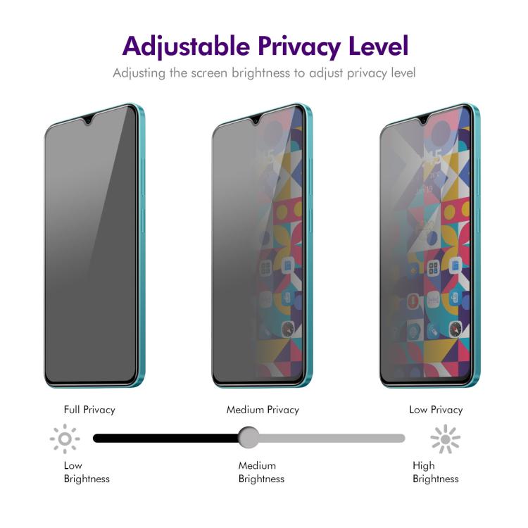 Privacy Tempered Glass for Oppo A1X