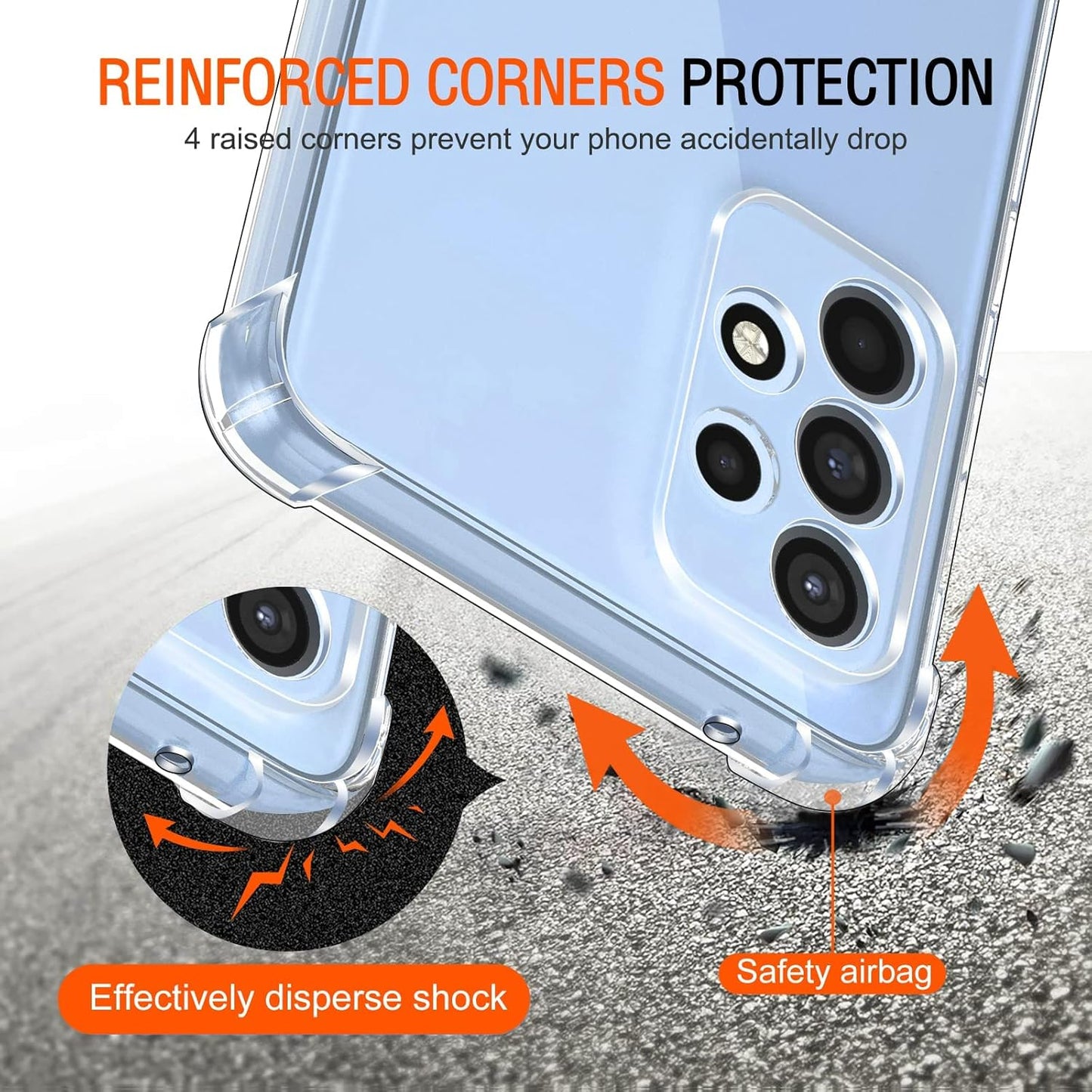 Transparent Crystal Clear Back Cover for Samsung Galaxy A33 5G