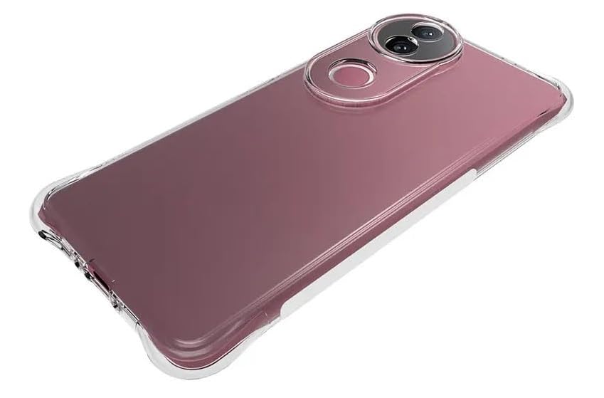 Transparent Crystal Clear Back Cover for Vivo T4R 5G