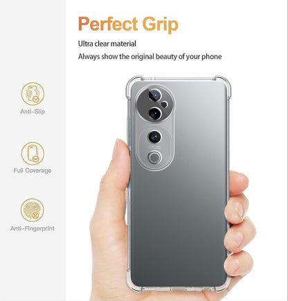 Transparent Crystal Clear Back Cover for Vivo V40 5G