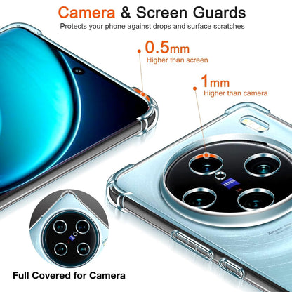 Transparent Crystal Clear Back Cover for Vivo X100 5G