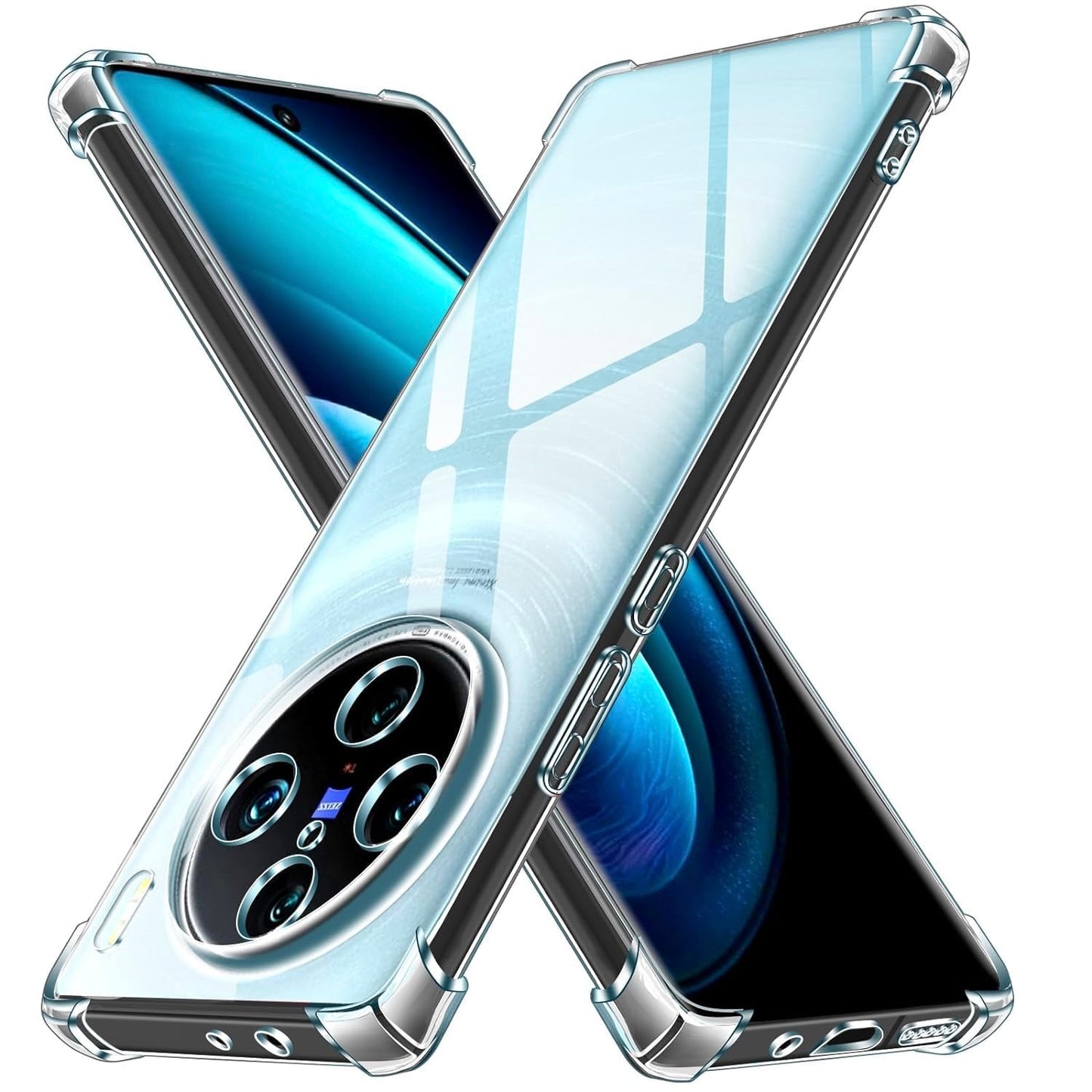 Transparent Crystal Clear Back Cover for Vivo X100 5G